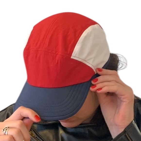 NWOT Adjustable Red, White, and Blue Color-block Ball Cap Hat - Picture 2 of 16